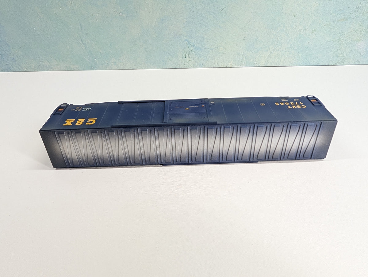 USED Atlas HO Scale 60' Box Car CSX CSXT #172065 Metal Wheels, Weathered