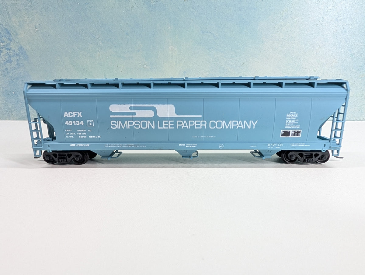 USED Accurail HO Scale ACF Centerflow Hopper Simpson Lee Paper Company ACFX #49134