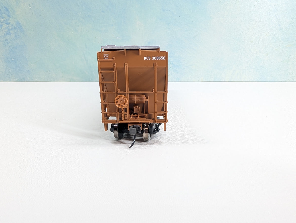 USED Atlas HO Scale Thrall 3 Bay Covered Hopper Kansas City Southern KCS #308650 Metal Wheels