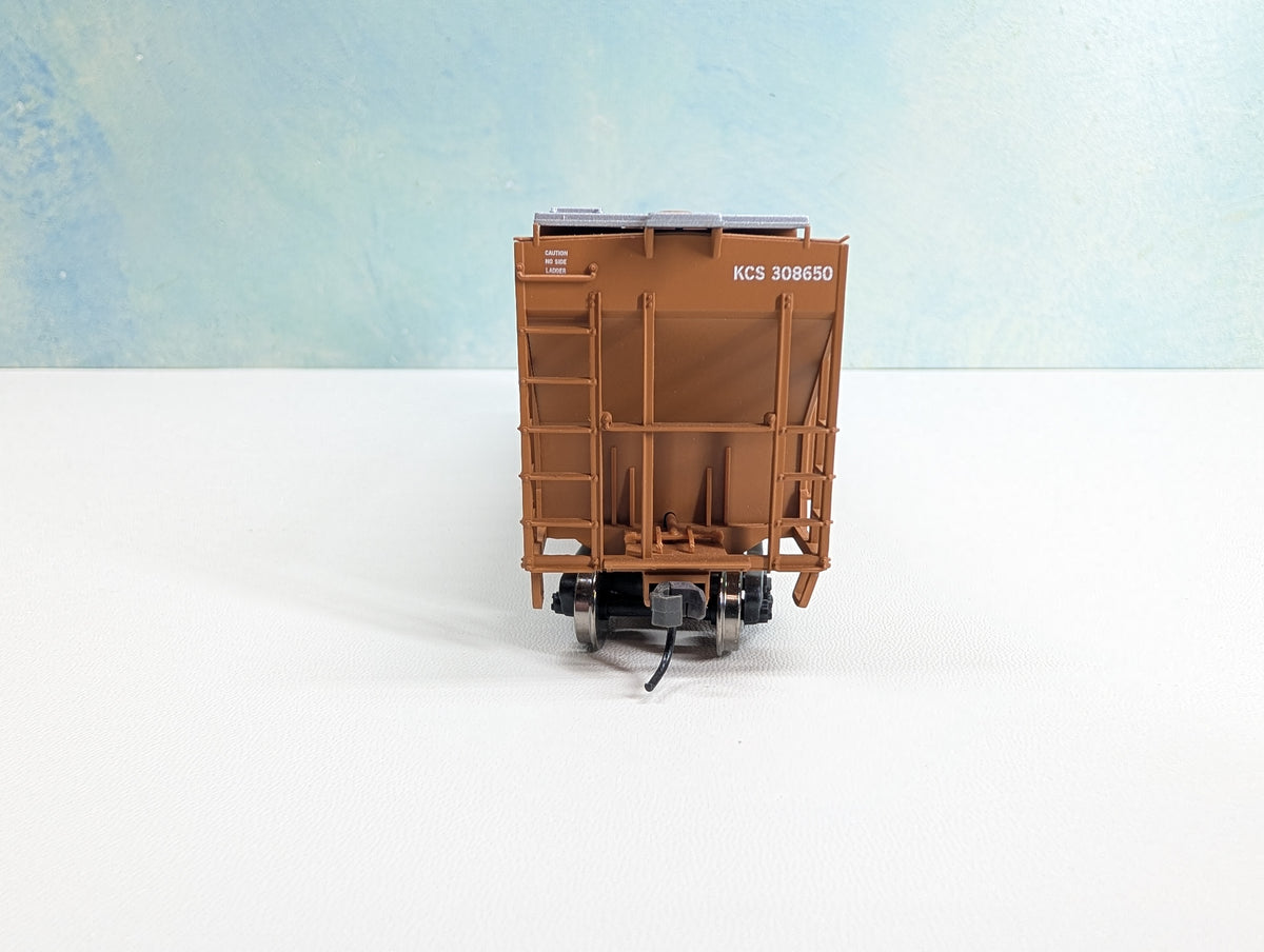 USED Atlas HO Scale Thrall 3 Bay Covered Hopper Kansas City Southern KCS #308650 Metal Wheels