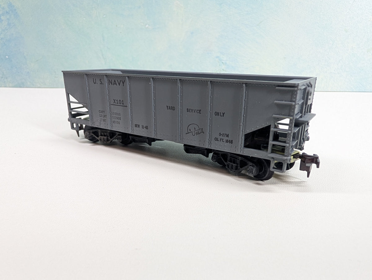 USED Tyco HO Scale Operating Hopper US Navy #X101