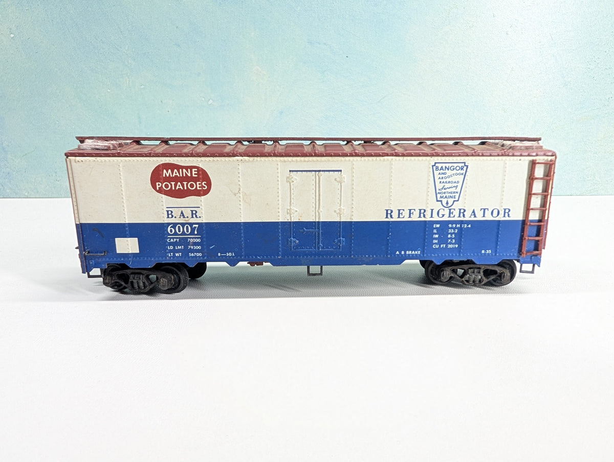 USED Varney HO Scale 40' Box Car Bangor and Aroostook BAR #6007