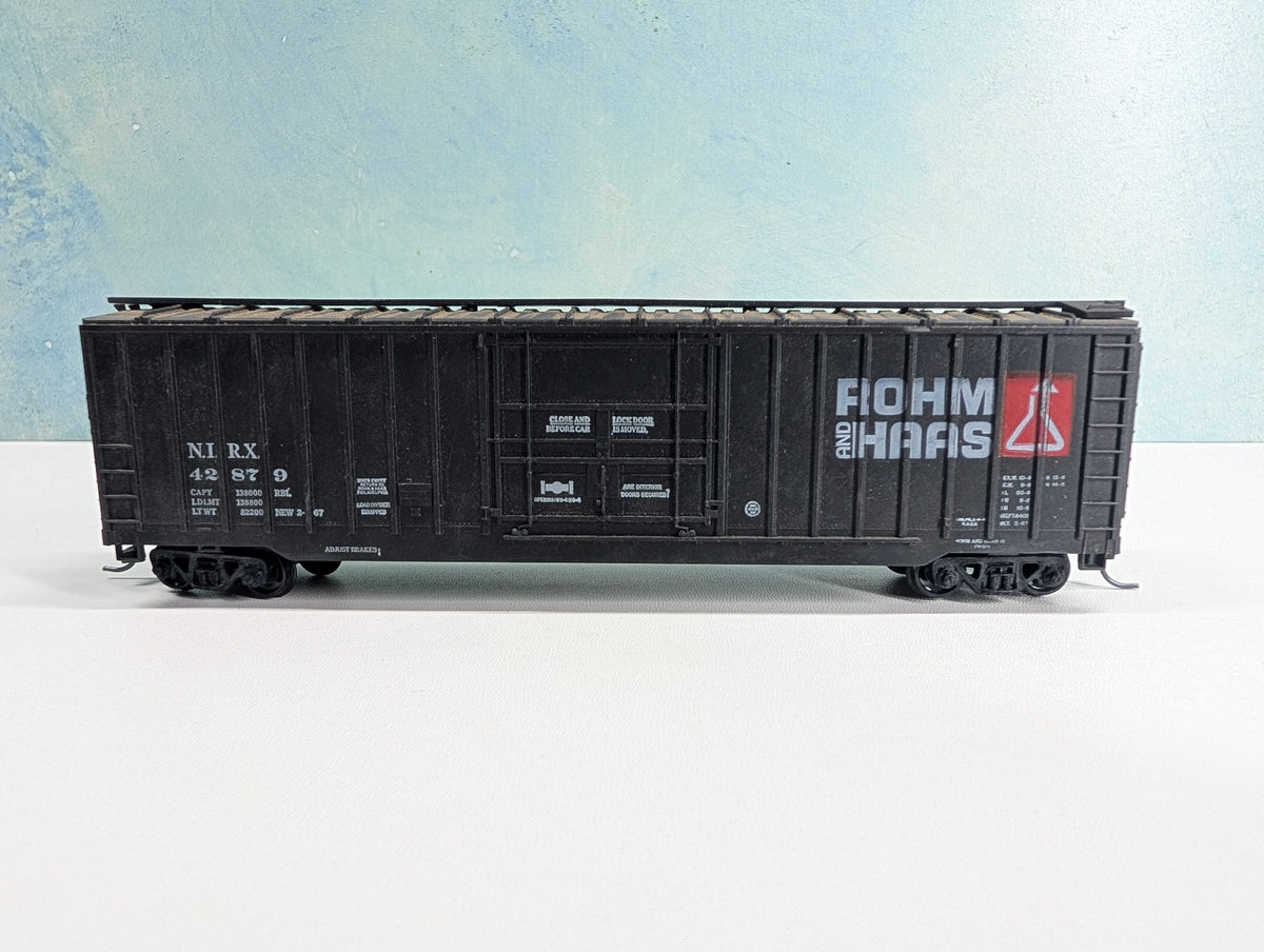 USED Athearn HO Scale 50' Box Car Rohm and Haas NIRX #42879