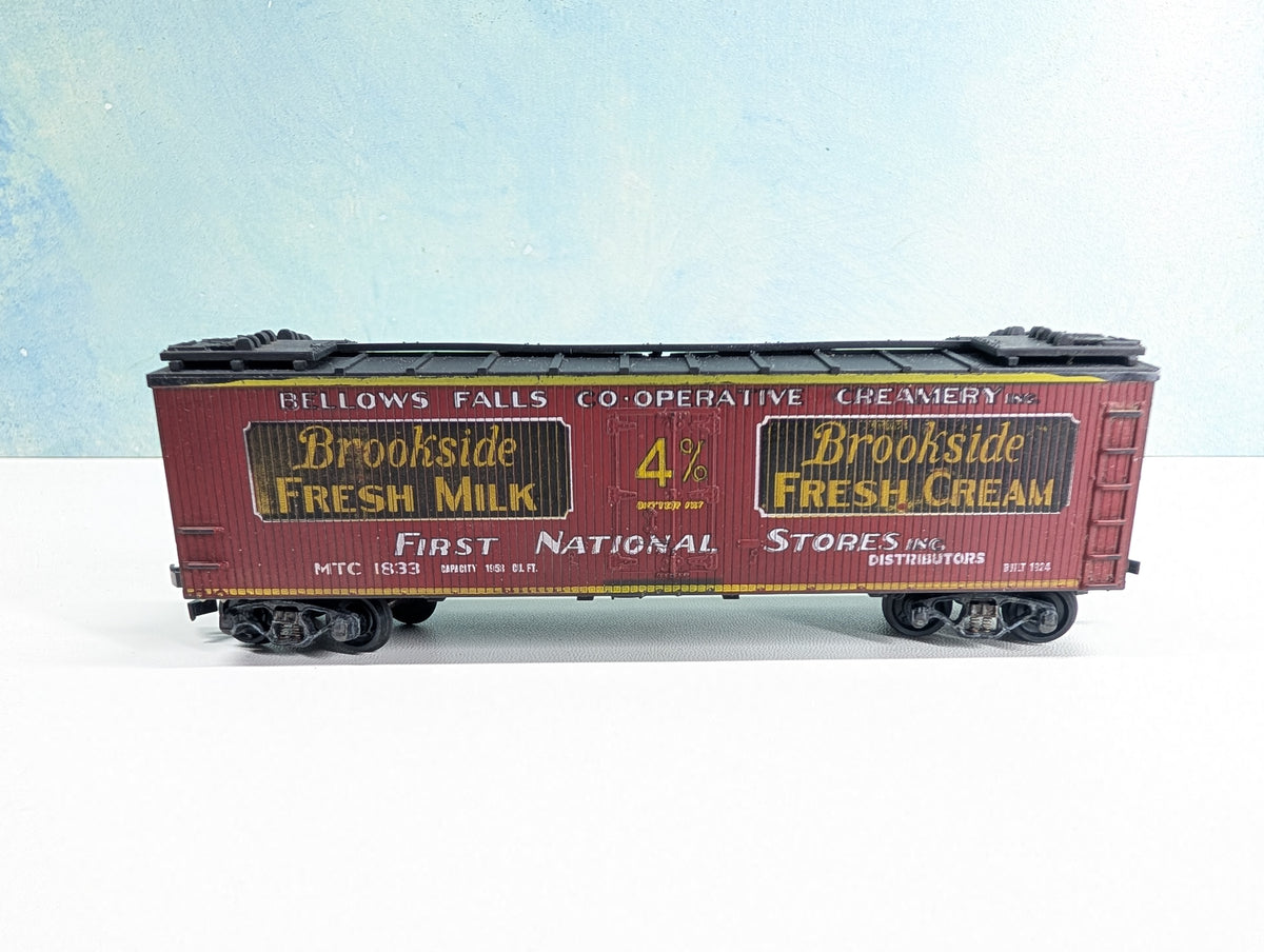 USED TRAIN MINIATURE HO Scale 40' Reefer Brookside Fresh Milk & Cream MTC #1833