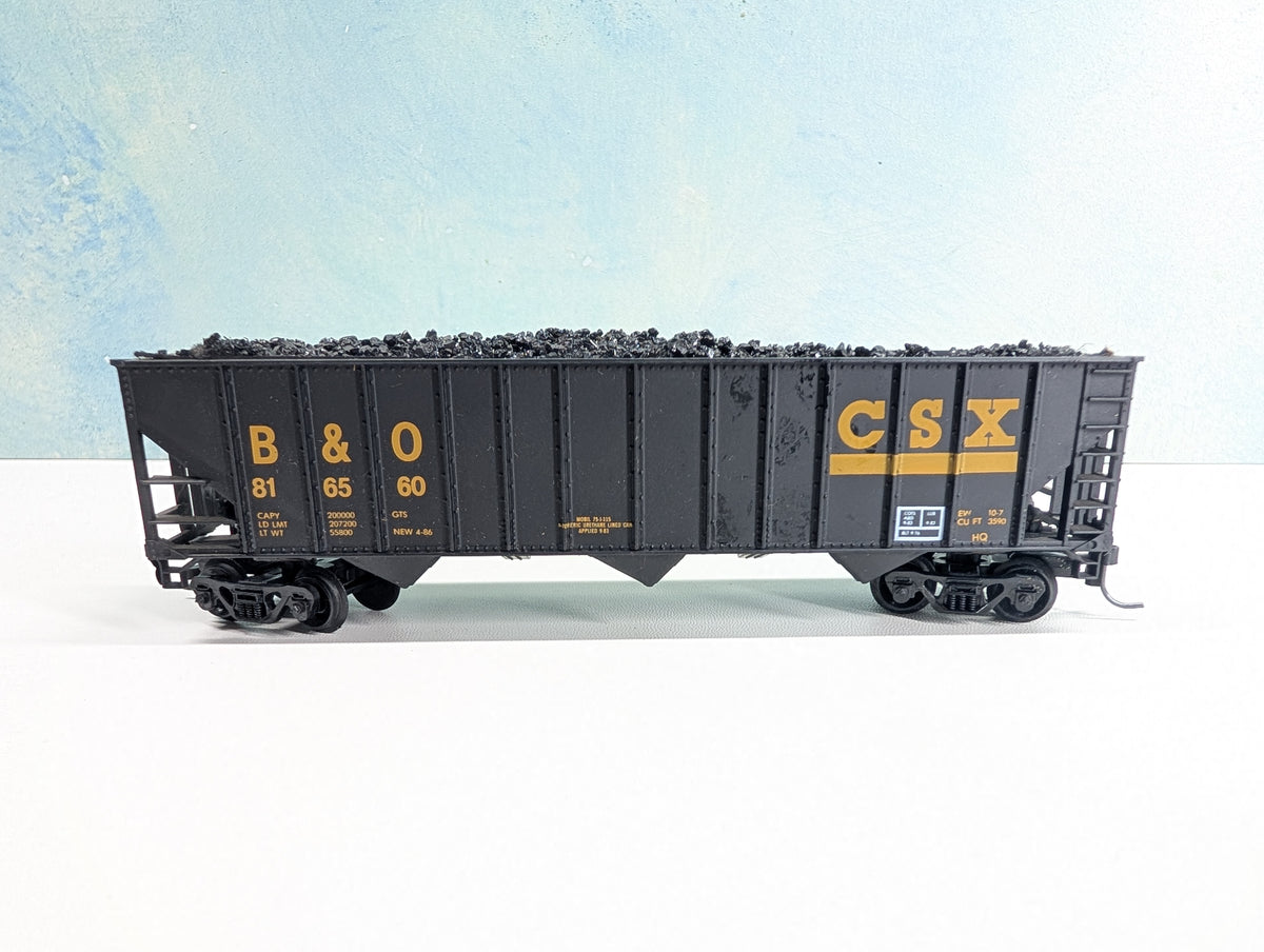USED HO Scale Coal Hopper w/ Load CSX B&O #816560