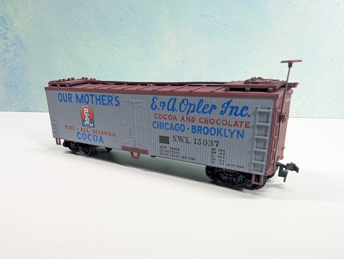 USED TRAIN MINIATURE HO Scale Billboard Reefer Our Mother's Cocoa NWX #15037