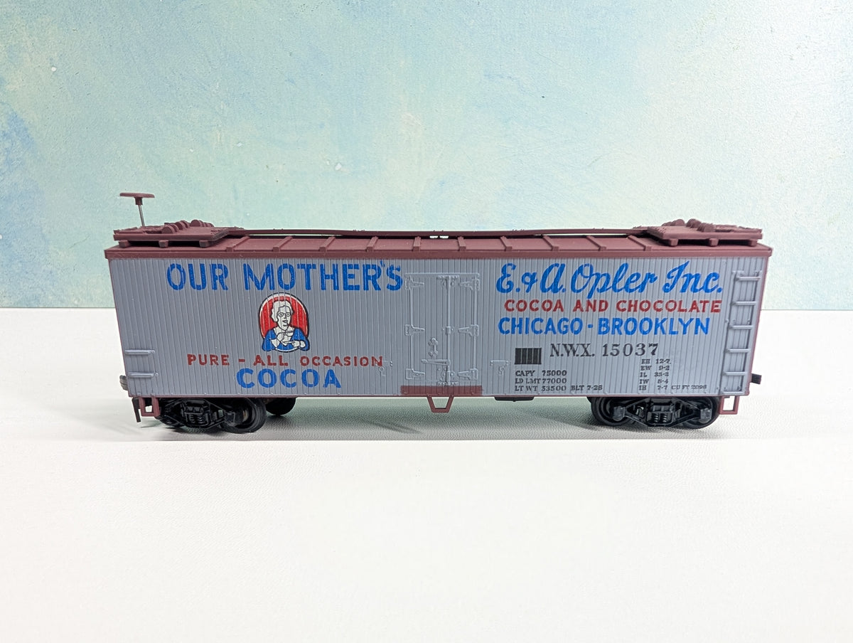 USED TRAIN MINIATURE HO Scale Billboard Reefer Our Mother's Cocoa NWX #15037