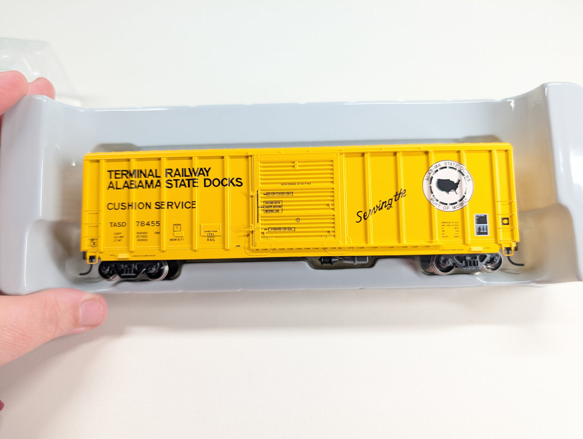 Athearn 71873 HO Scale PS 5344 Box Car Alabama State Docks TASD #78455