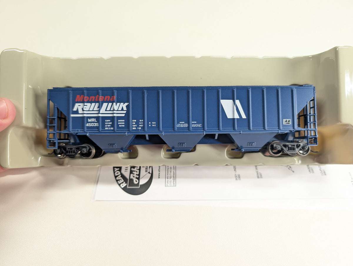 Athearn 72352 HO Scale 54' PS Covered Hopper Montana Rail Link MRL #45035