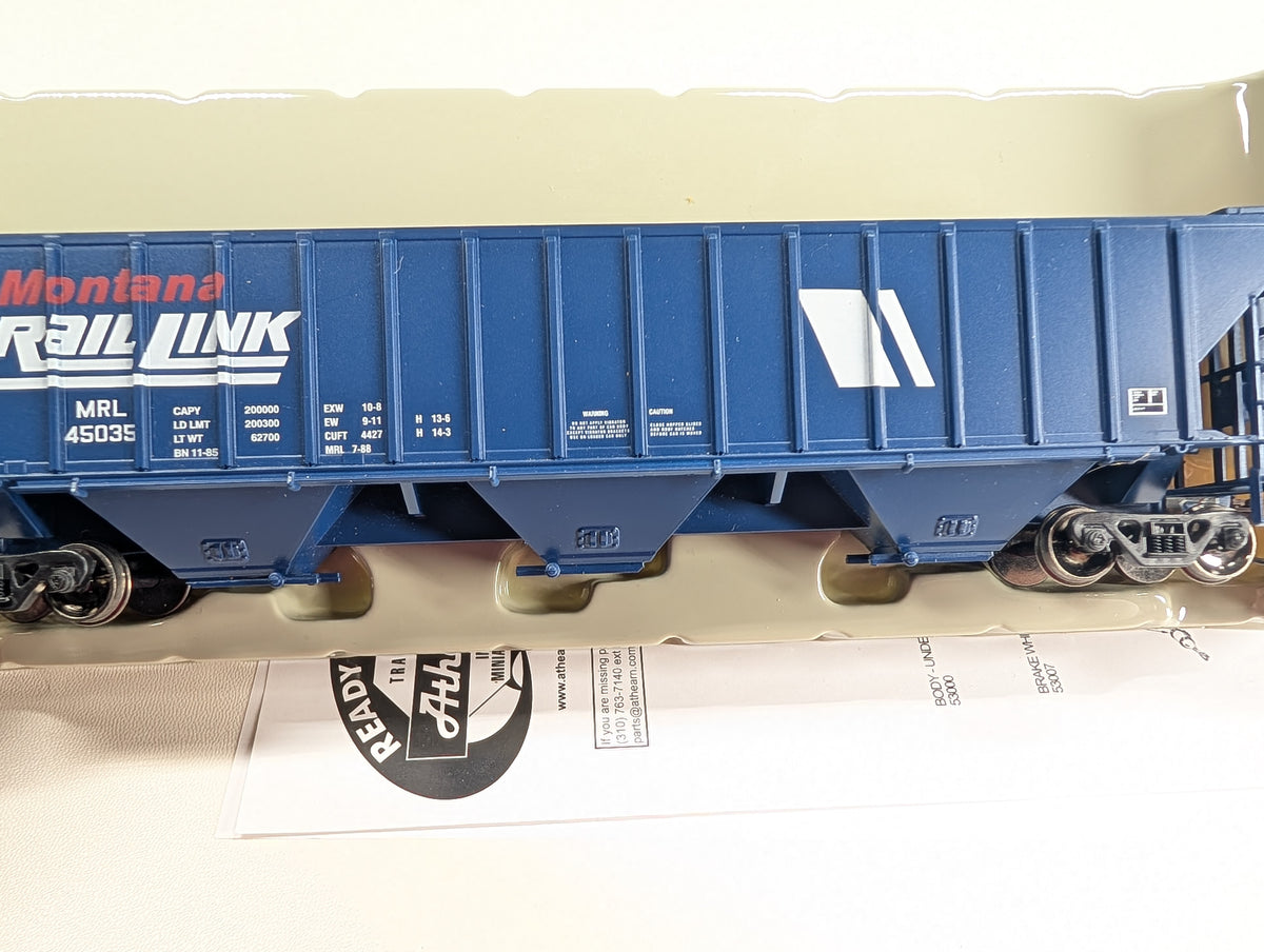 Athearn 72352 HO Scale 54' PS Covered Hopper Montana Rail Link MRL #45035