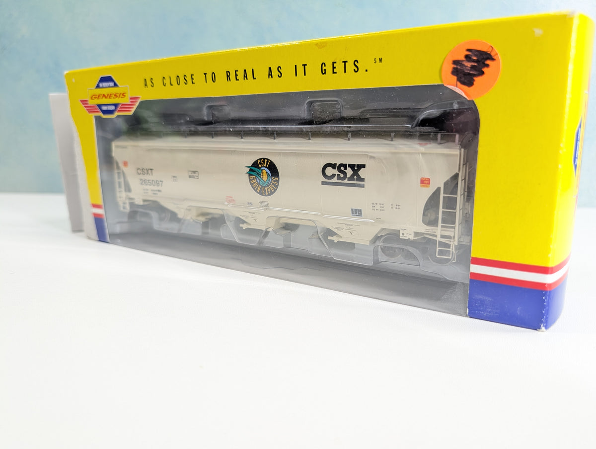 USED Athearn Genesis G4257 HO Scale Trinity Covered Hopper CSX #265097