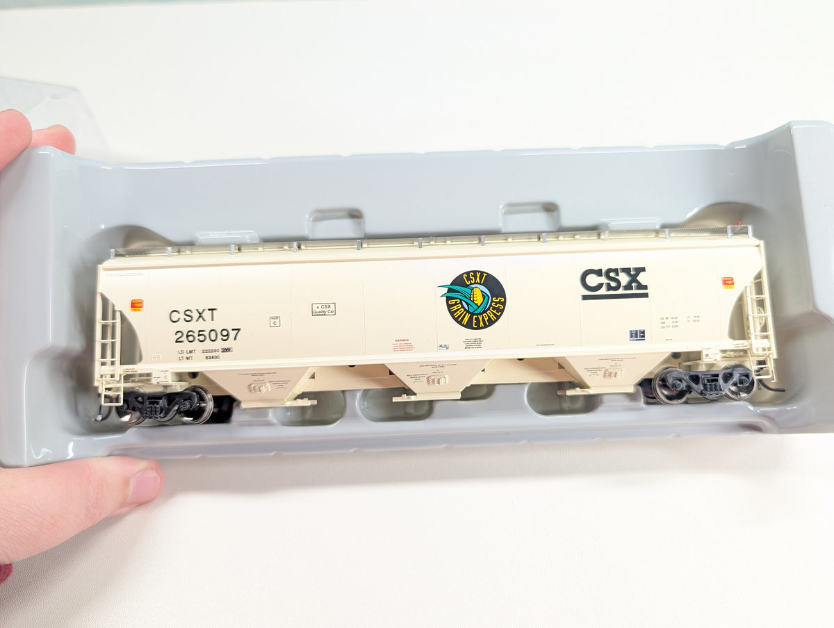 USED Athearn Genesis G4257 HO Scale Trinity Covered Hopper CSX #265097