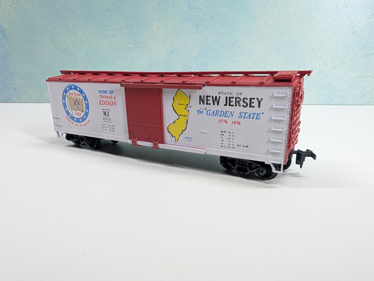 USED TRAIN MINIATURE HO Scale 40' State Car New Jersey #10103