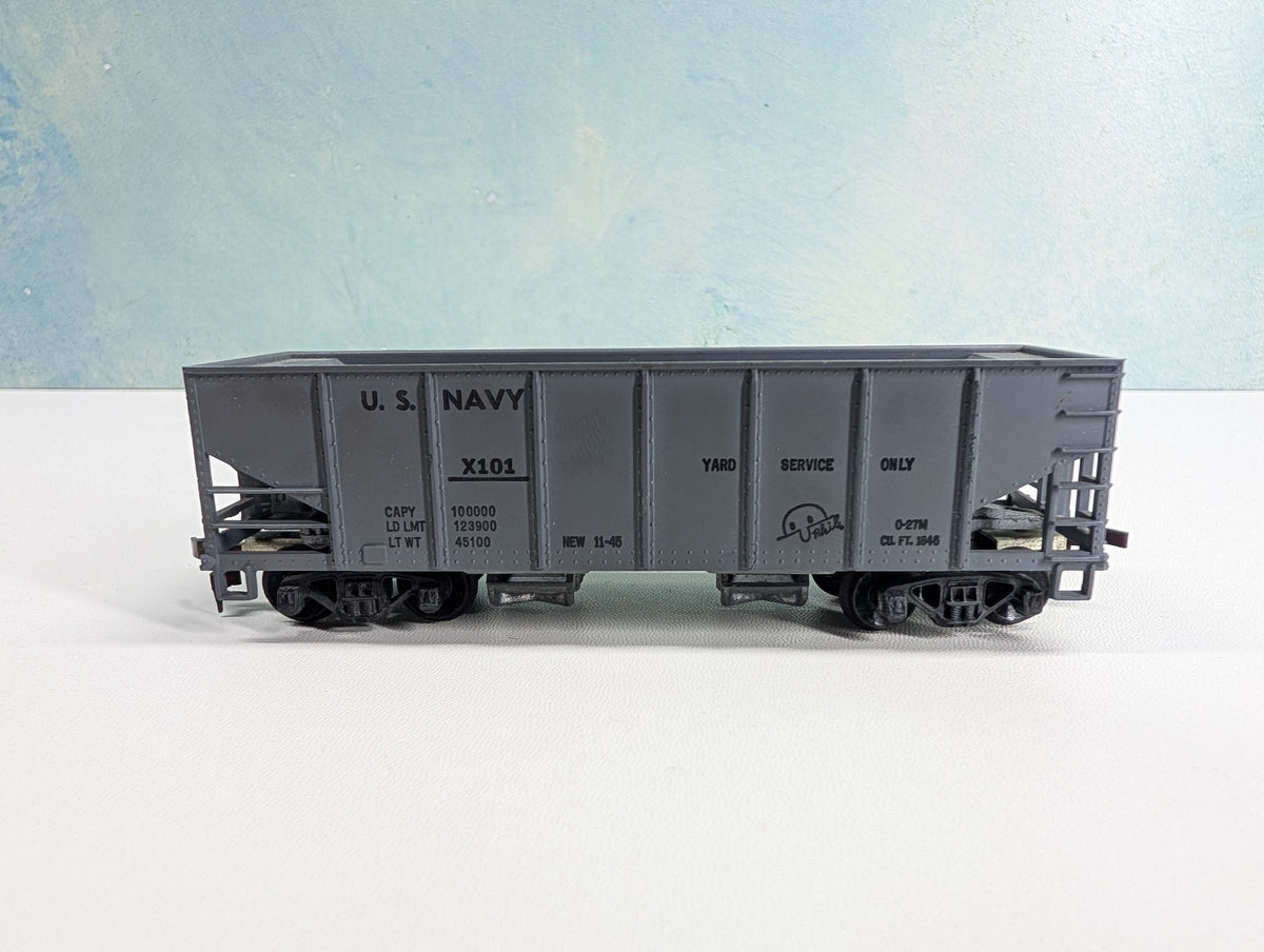 USED Tyco HO Scale Operating Hopper US Navy #X101