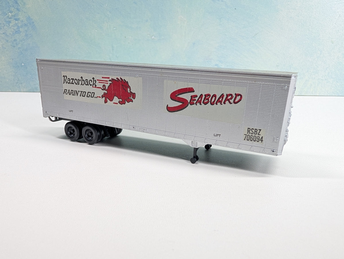 USED Athearn HO Scale 40' Trailer Seaboard RSBZ #706094 Razorback