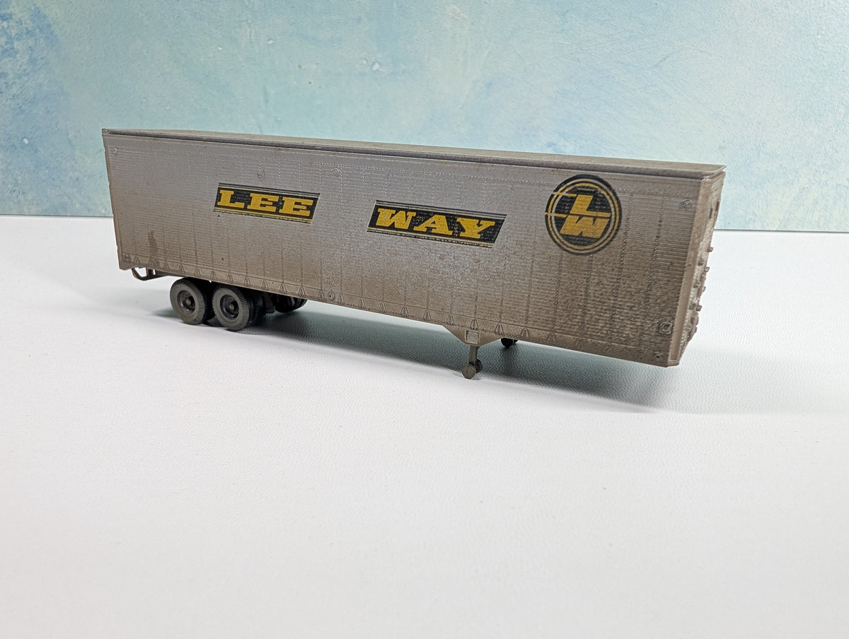 USED Athearn HO Scale 40' Trailer Lee Way #1544 Weathered