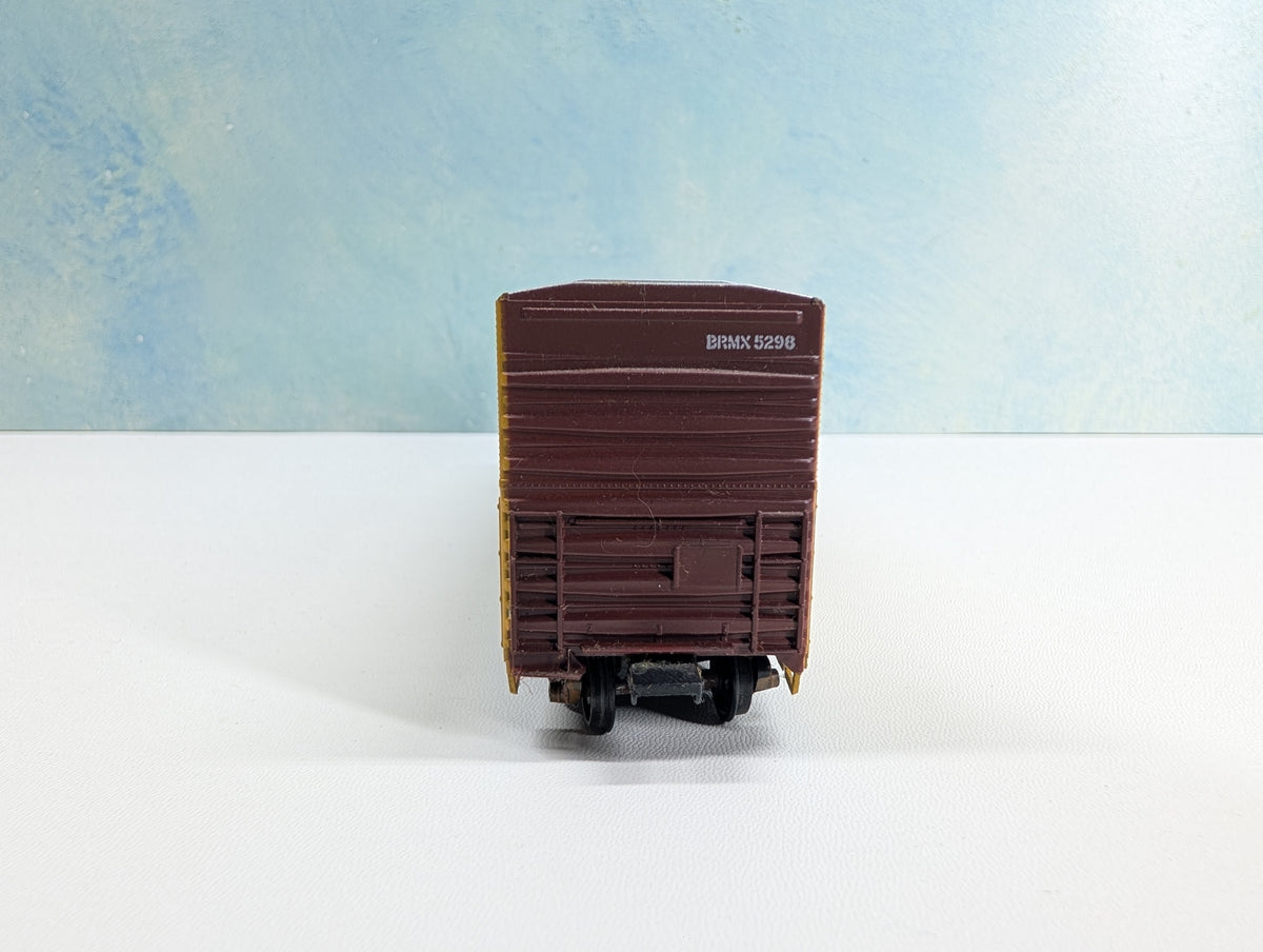 USED Athearn HO Scale 56' Box Car Burlington BRMX #5298