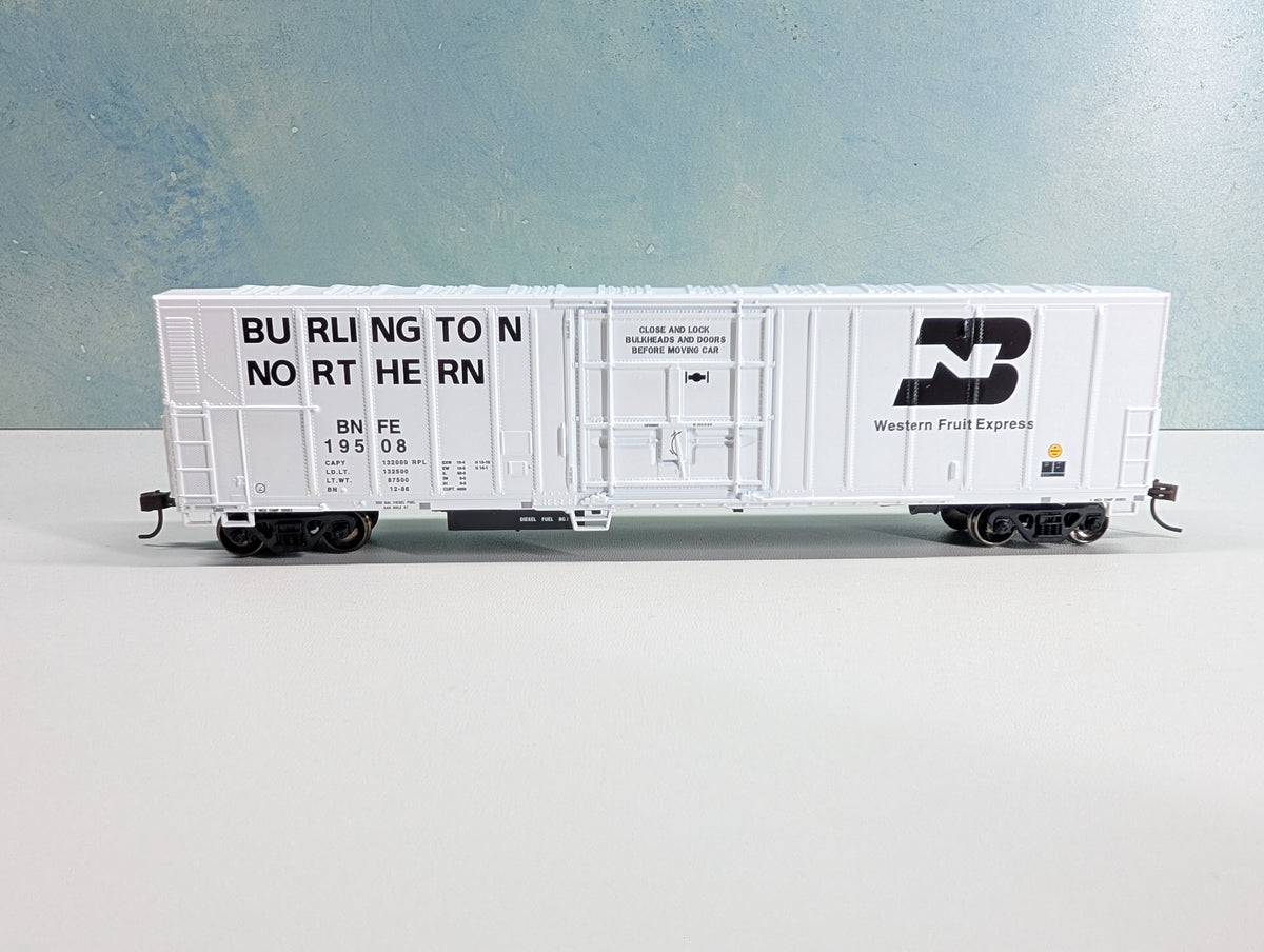 USED Athearn HO Scale 57' Mech Reefer Box Car Burlington Northern BNFE #19508