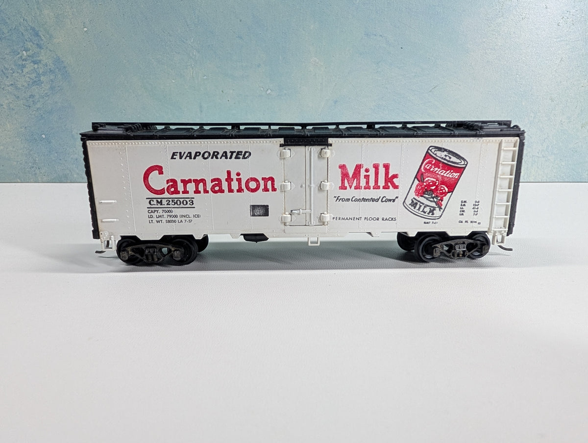 USED Athearn HO Scale 40' Box Car Carnation Milk CM #25003