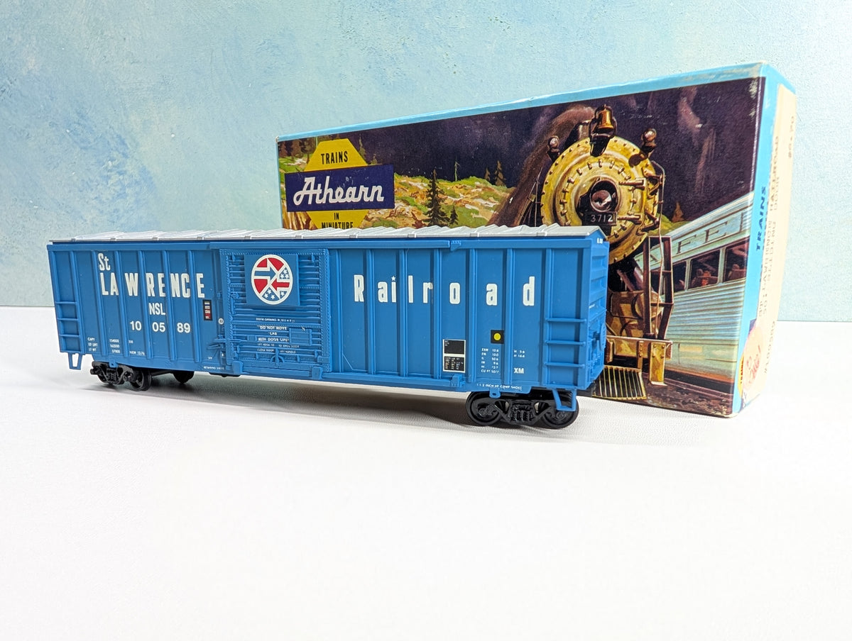 USED Athearn HO Scale 51' Box Car St. Lawrence Railroad NSL #100589 Custom