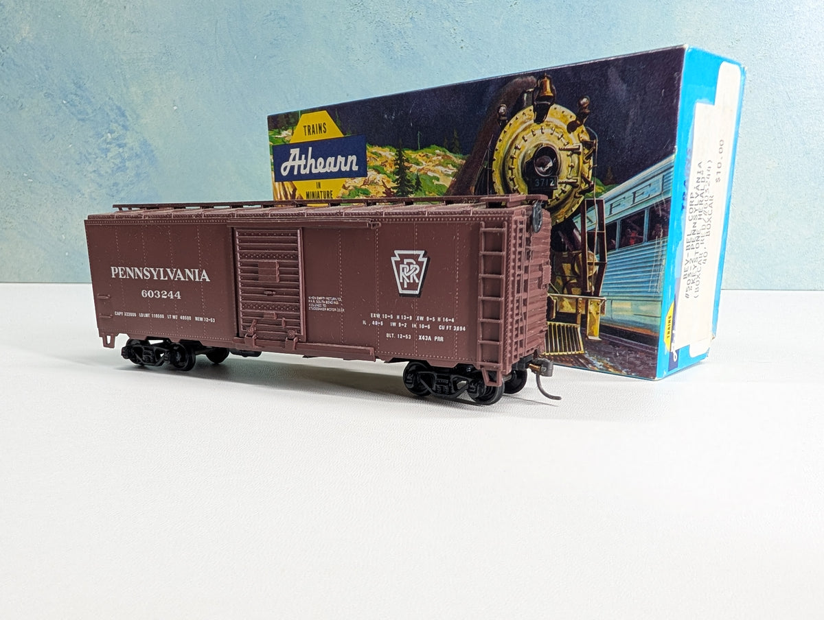 USED Athearn HO Scale 40' Box Car Pennsylvania #603244 Bev-Bel