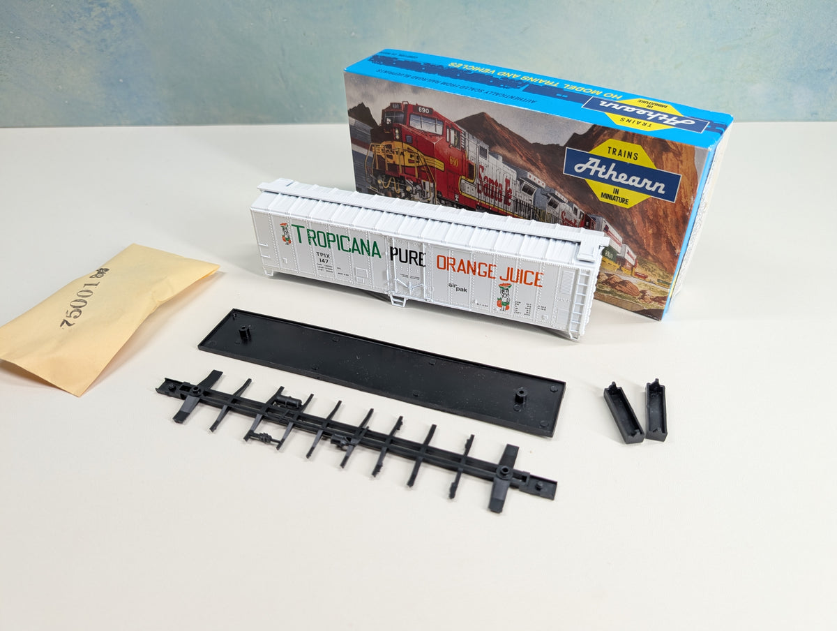 USED Athearn HO Scale 50' Mechanical Reefer Tropicana TPIX #147 Bev-Bel KIT