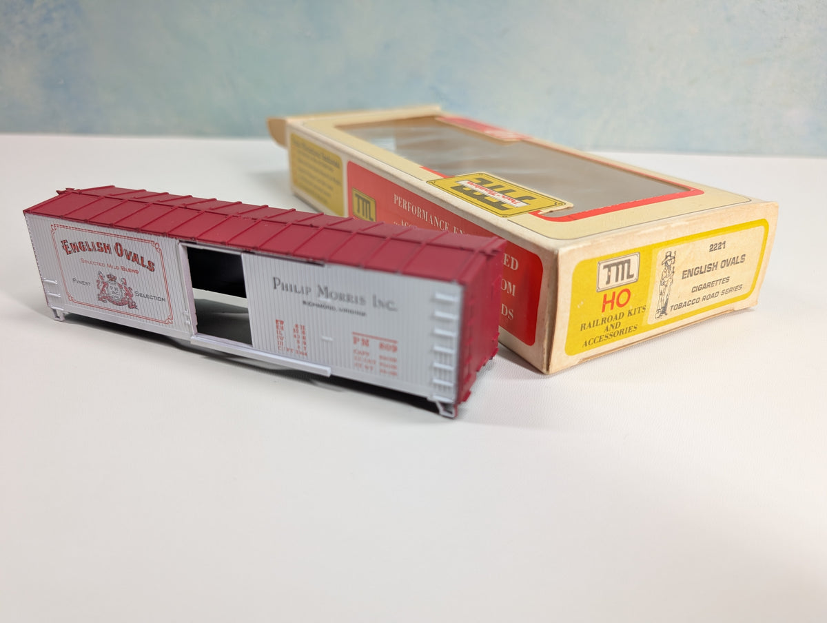 USED TRAIN MINIATURE HO Scale Tobacco Road Series Car English Ovals Cigarettes PM #809 KIT