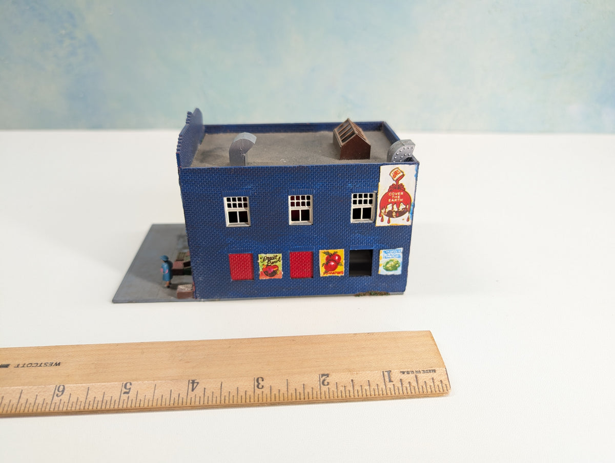 USED Tyco HO Scale Dentist Office and Joe's Fruits & Vegetables
