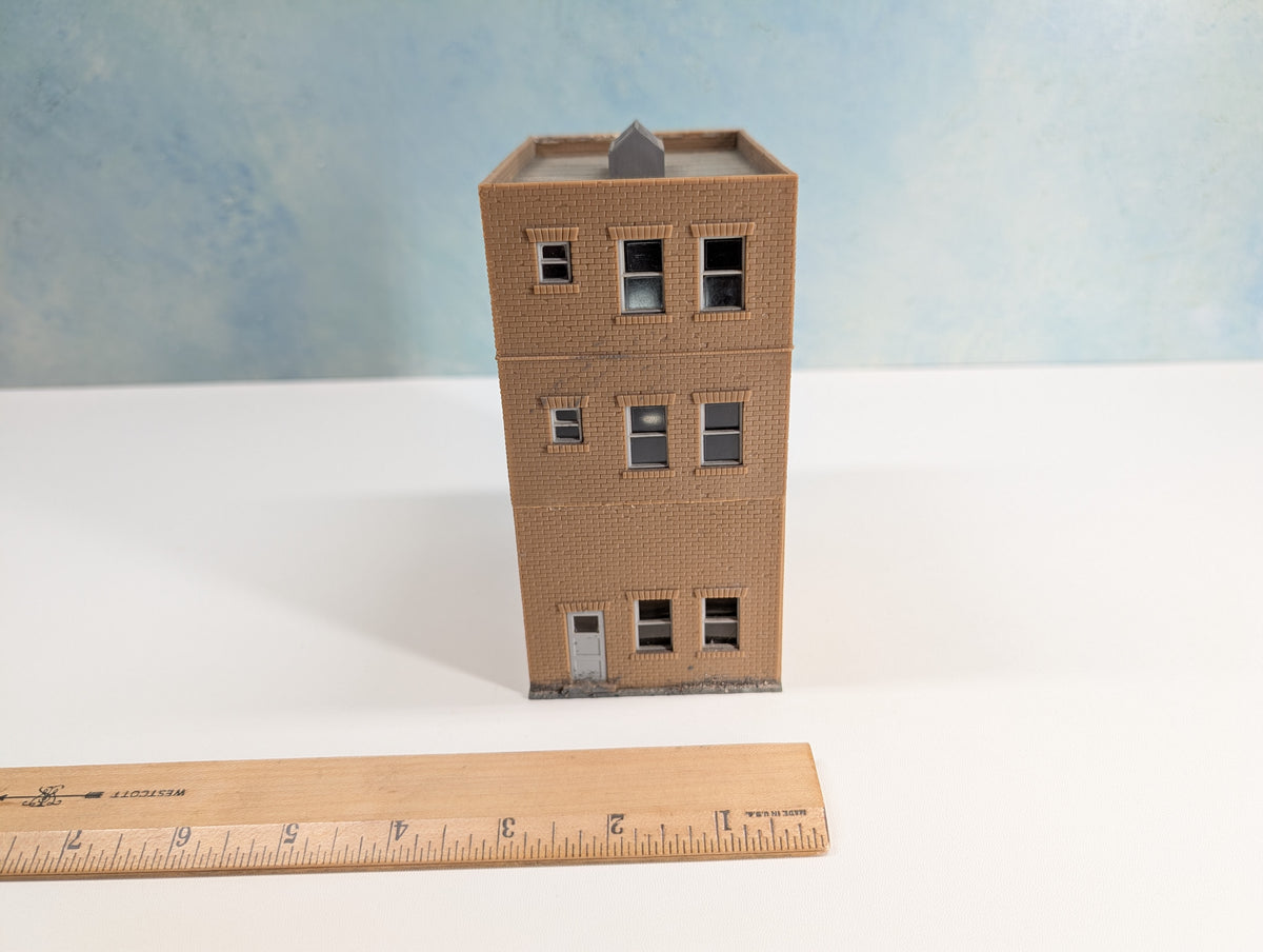 USED Model Power HO Scale Apartment Building Burned Down