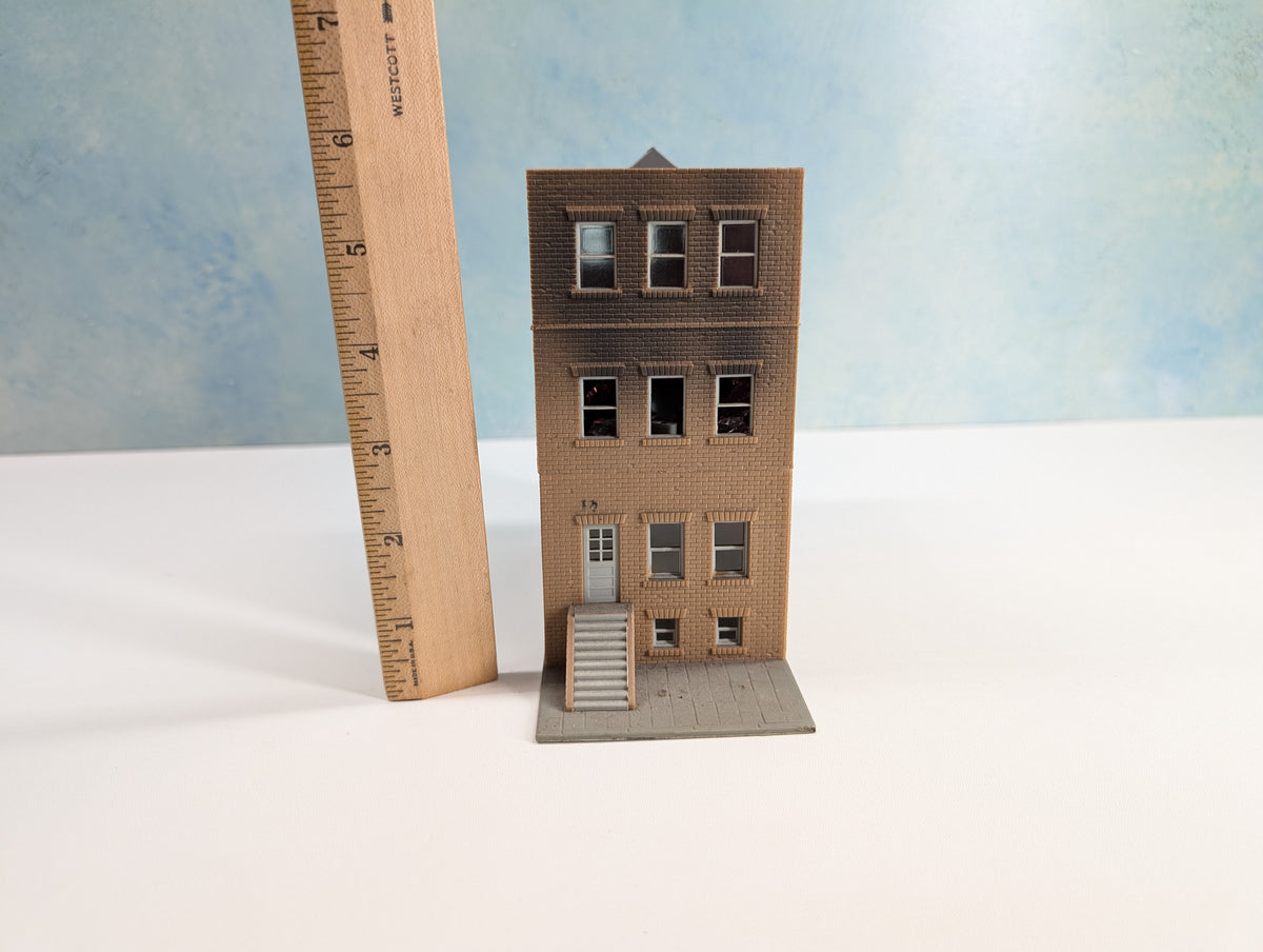 USED Model Power HO Scale Apartment Building Burned Down