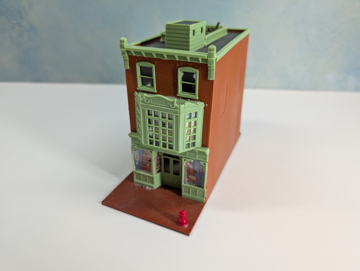 USED HO Scale Brick Storefront
