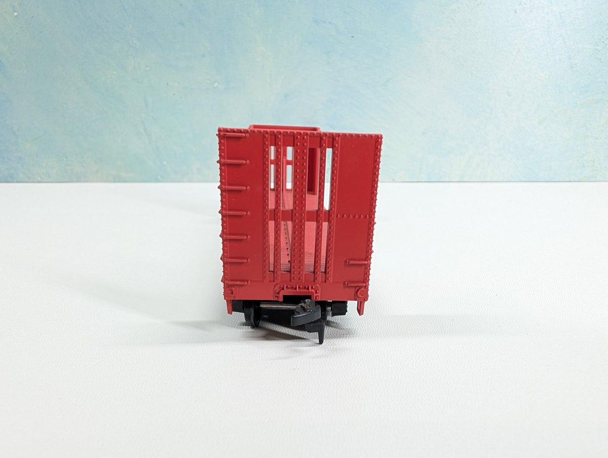 USED Athearn HO Scale Bulkhead Flat Car Burlington CB&Q #85126