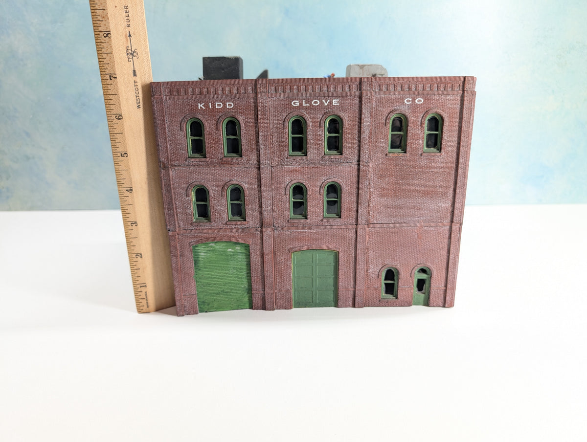 USED DPM HO Scale Kidd Glove Co., Large Brick Warehouse