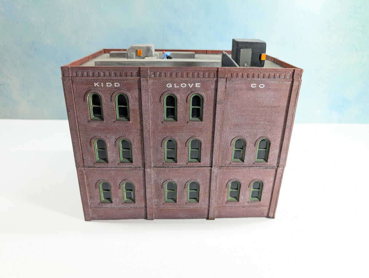 USED DPM HO Scale Kidd Glove Co., Large Brick Warehouse