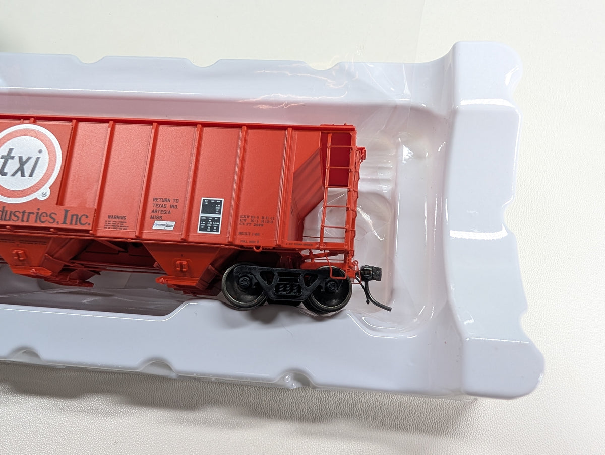 Tangent #35164-01 HO Scale PS-2 2929 Covered Hopper Texas Industries USEX #5015 Metal Wheels