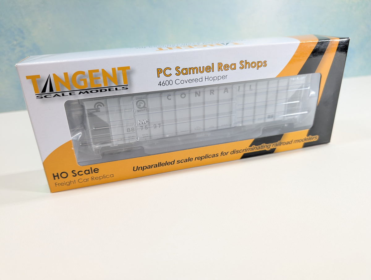 Tangent #28062-02 HO Scale 4600 Covered Hopper CSX NYC #887527 EX-Conrail, Metal Wheels