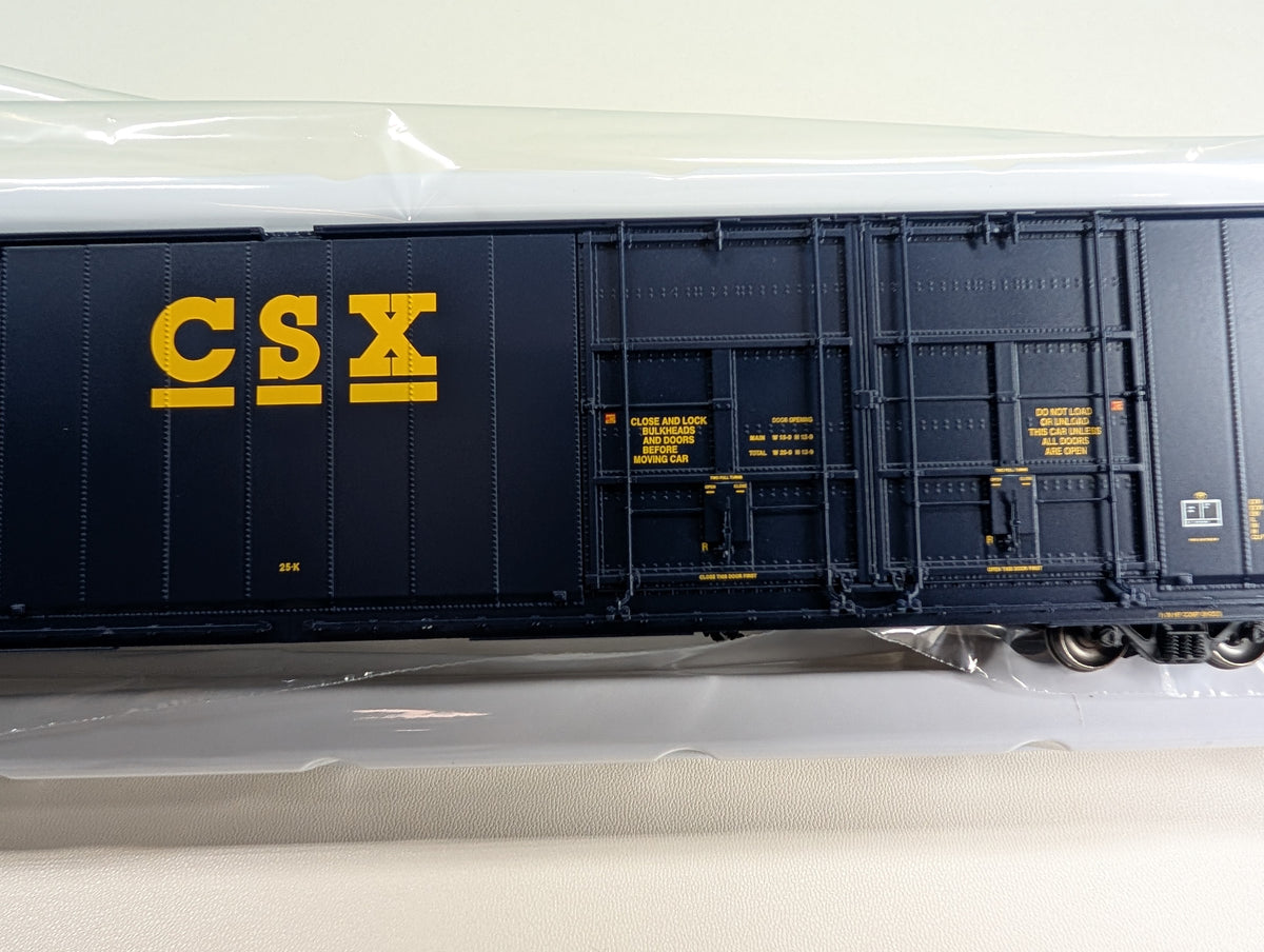 Tangent #25517-03 HO Scale 86' HI-Cube Quad Plug Door Box Car CSX CSXT #179314 Metal Wheels