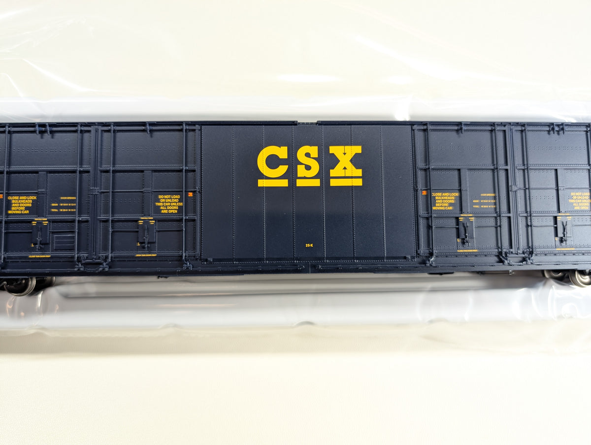 Tangent #25517-05 HO Scale 86' HI-Cube Quad Plug Door Box Car CSX CSXT #179324 Metal Wheels