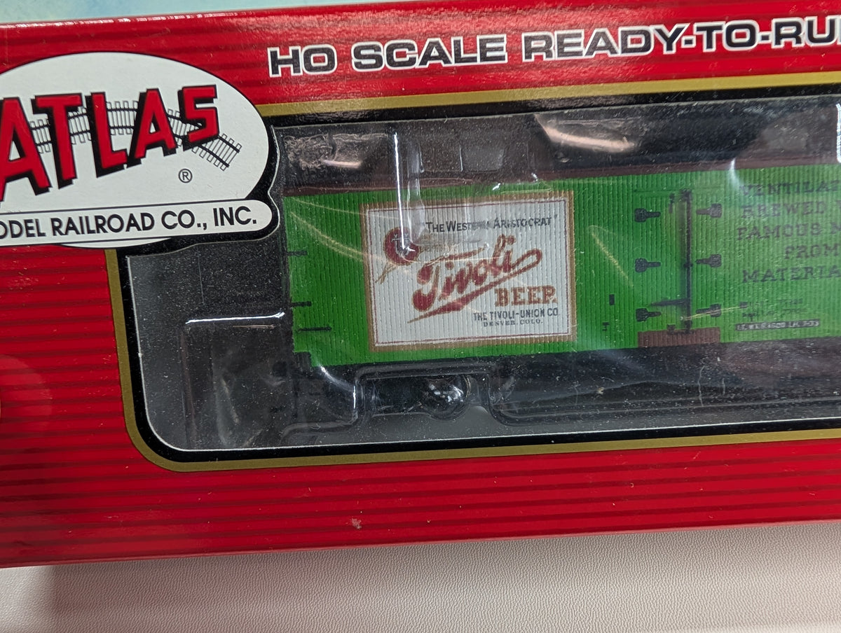 Atlas 20001475 HO Scale 40' Wood Reefer Tivoli Beer TUX #5101 Metal Wheels