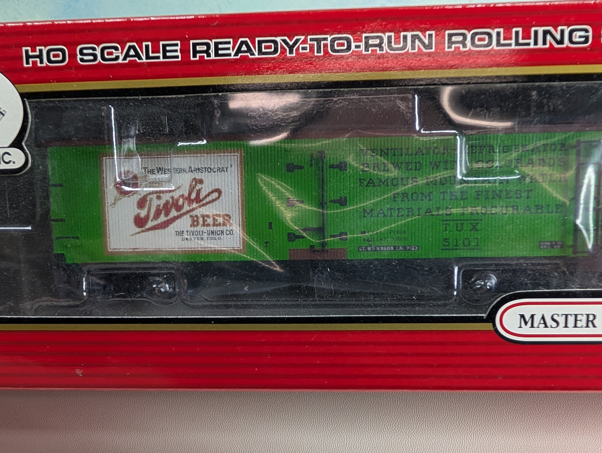 Atlas 20001475 HO Scale 40' Wood Reefer Tivoli Beer TUX #5101 Metal Wheels