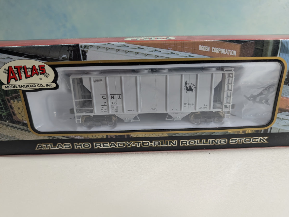 Atlas #1849-1 HO Scale PS-2 Covered Hopper Jersey Central CNJ #773 Metal Wheels