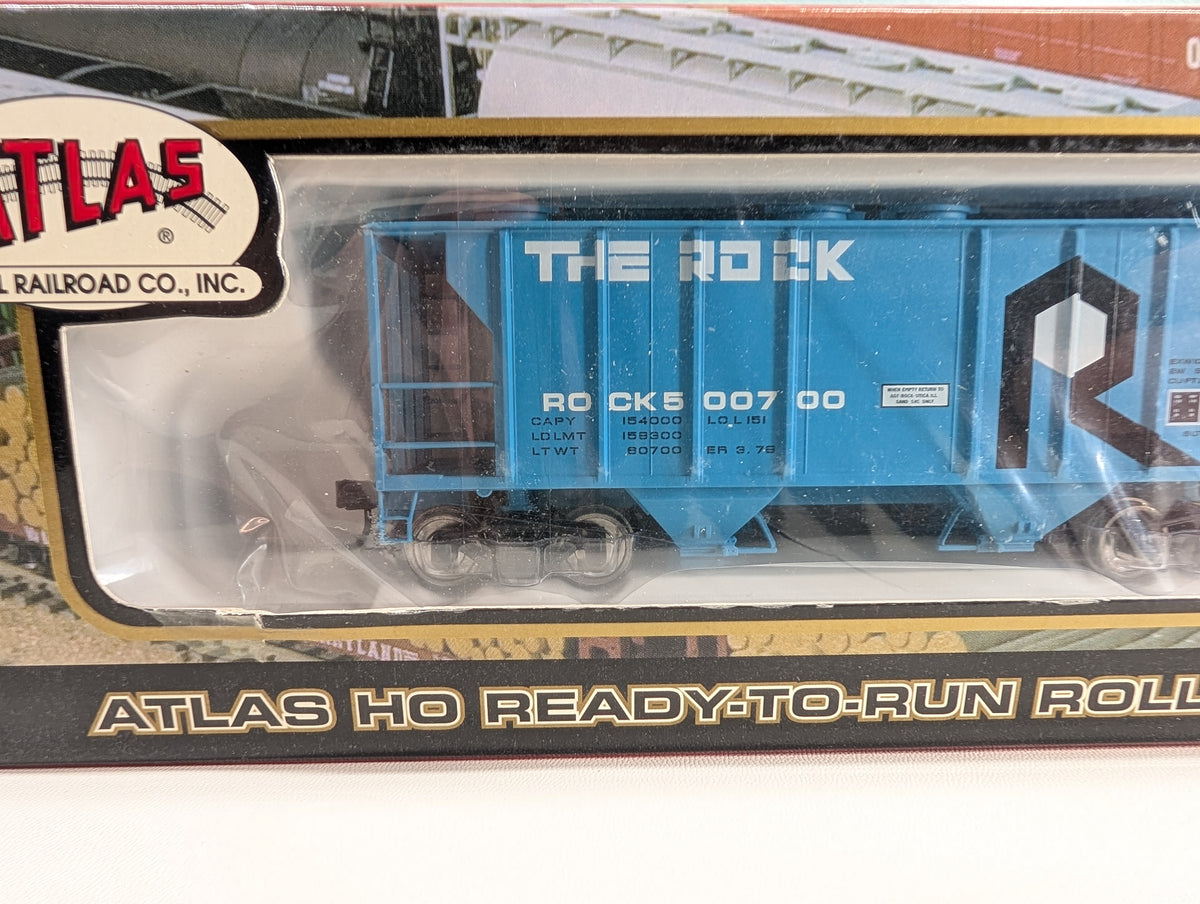 Atlas #1843-1 HO Scale PS-2 Covered Hopper Rock Island #500700 Metal Wheels