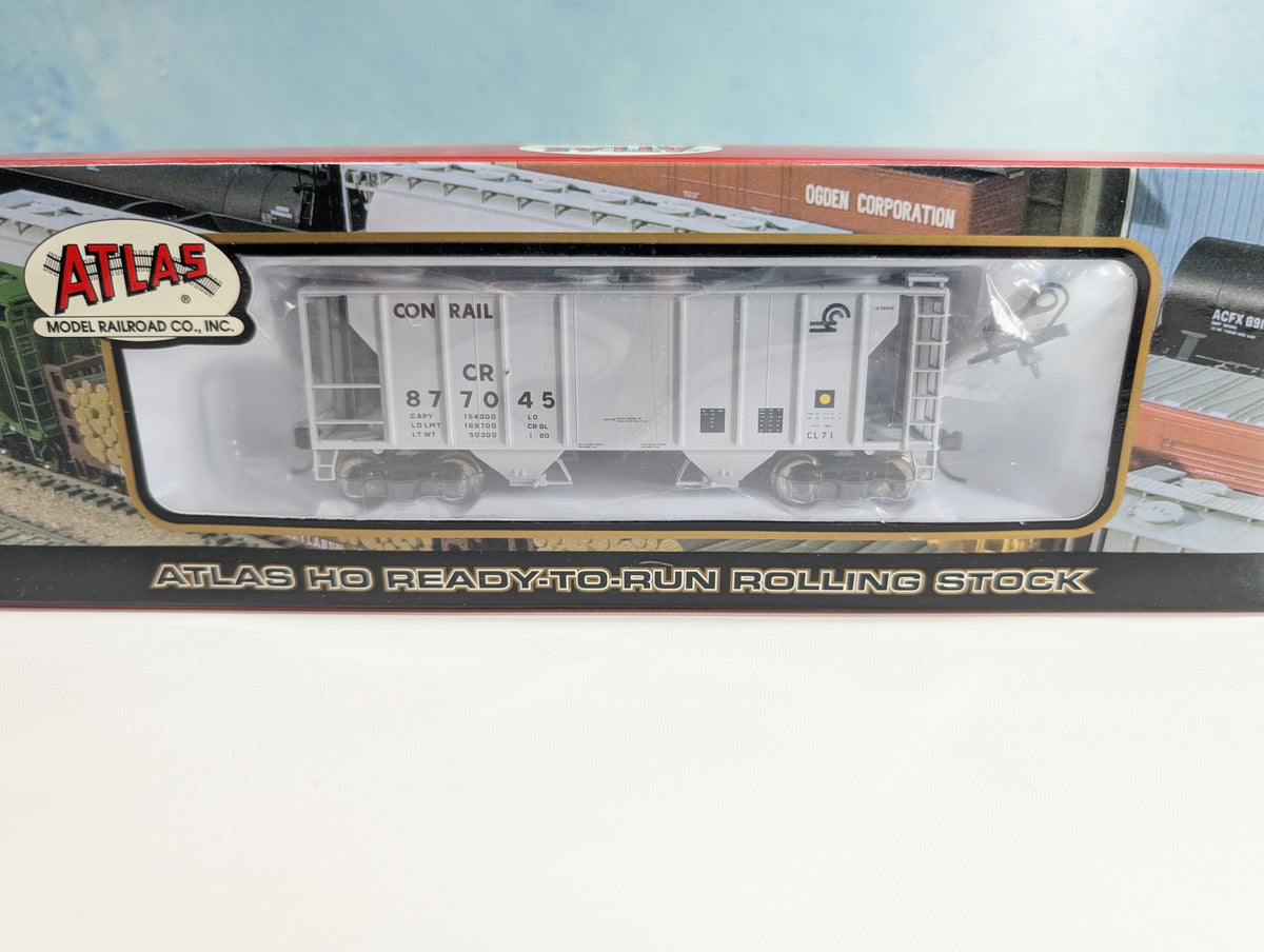 Atlas #1846-2 HO Scale PS-2 Covered Hopper Conrail CR #877045 Metal Wheels