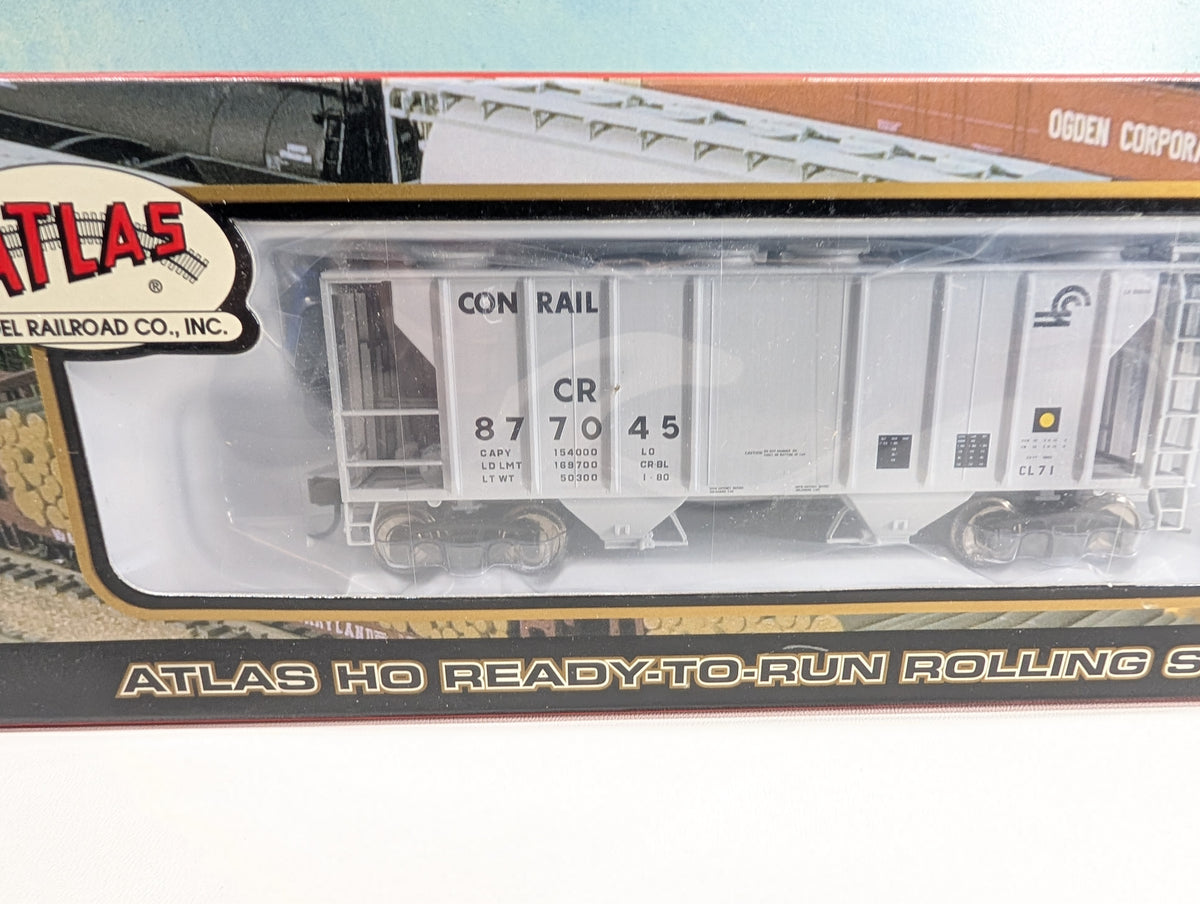 Atlas #1846-2 HO Scale PS-2 Covered Hopper Conrail CR #877045 Metal Wheels