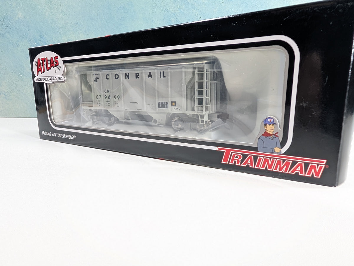 Atlas Trainman 11286 HO Scale PS-2 Covered Hopper Conrail CR #879699 Metal Wheels