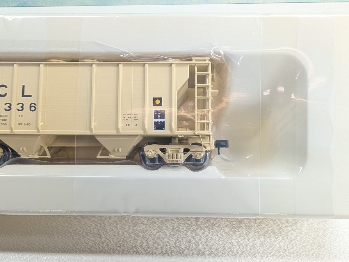Atlas Trainman 17208 HO Scale PS-2 Covered Hopper Seaboard Coast Line SCL #203336 Metal Wheels