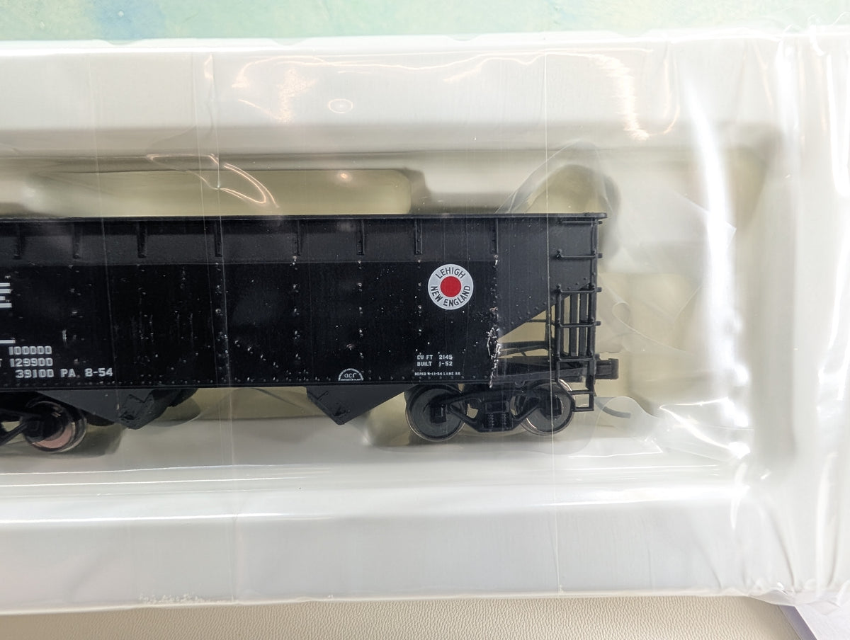 Atlas Trainman #ARHS-07 HO Scale 2 Bay Offset Hopper w/ Decals Lehigh & New England LNE Metal Wheels