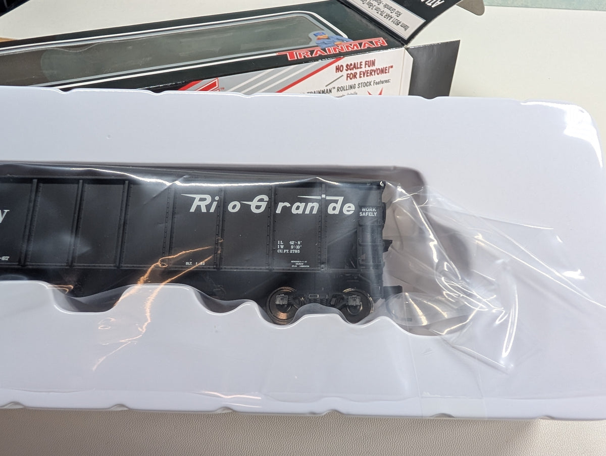 Atlas Trainman 931 HO Scale 3 Bay Open Hopper Rio Grande D&RGW #18939 Metal Wheels