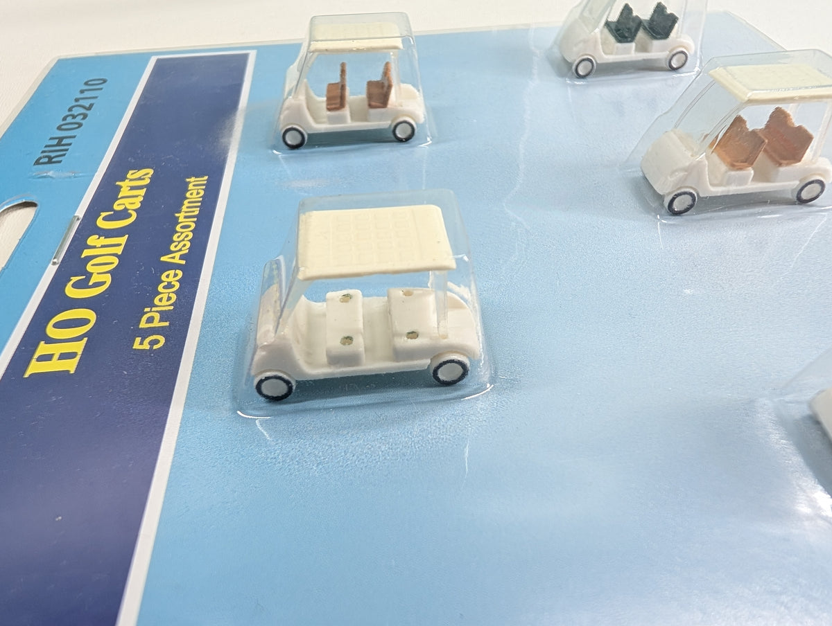 Rock Island Hobby 32110 HO Scale Lot of 5 Golf Carts (5 pcs)