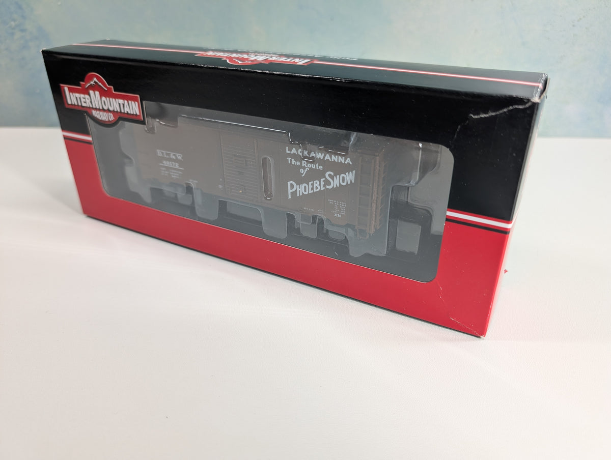 Intermountain HO Scale 40' Box Car Delaware, Lackawanna & Western Railroad DL&W #49172 Metal Wheels